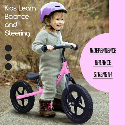 Miniatura 4 de Bicicleta de equilibrio Banana Bike - Bicicleta ligera para niños pequeños - Sin pedal con manillar y asiento ajustables - Bicicleta de Rosa