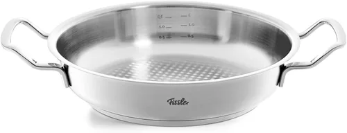 Miniatura 3 de Fissler Original-Profi Collection - Sartén de acero inoxidable de 9.5 pulgadas con tapa de metal de cúpula alta, todas las estufas incluyen
