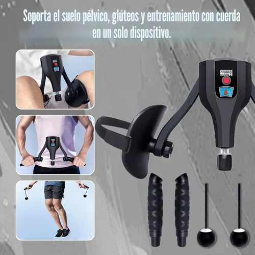 Miniatura 3 de Entrenador de muslos Pro de 0 a 132 libras de resistencia ajustable, ejercitador Kegel interior del muslo y suelo pélvico con asas de entrenamiento