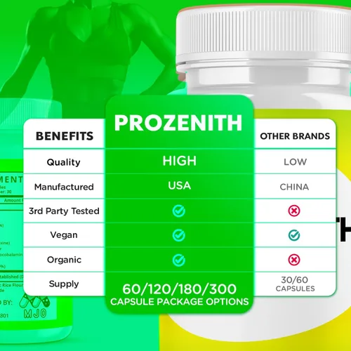 Miniatura 3 de Paquete de 3 cápsulas Prozenith, suplemento oficial de Prozenith con todos los ingredientes naturales, píldoras Pro Zenith Advanced Formula Wellness