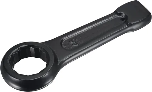 Miniatura 20 de uxcell Llave tipo anillo de extremo de caja de 0.866 in, herramienta de mano de llave de cabeza única de acero de alta resistencia