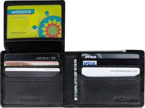 Miniatura 70 de Columbia Billetera plegable para hombre, múltiples ranuras para tarjetas, ventana de identificación