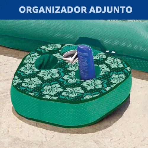Miniatura 5 de Aqua Campania Ultimate 2-in-1 Pool Float Lounge – Extra Large – Inflatable Pool Floats for Adults with Adjustable Backrest & Cupholder Caddy