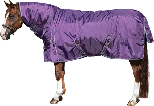 Miniatura 10 de STORM SHIELD Manta de participación clásica II para caballo Cubierta de cuello adjunta Cinturón cruzado Manta de invierno impermeable