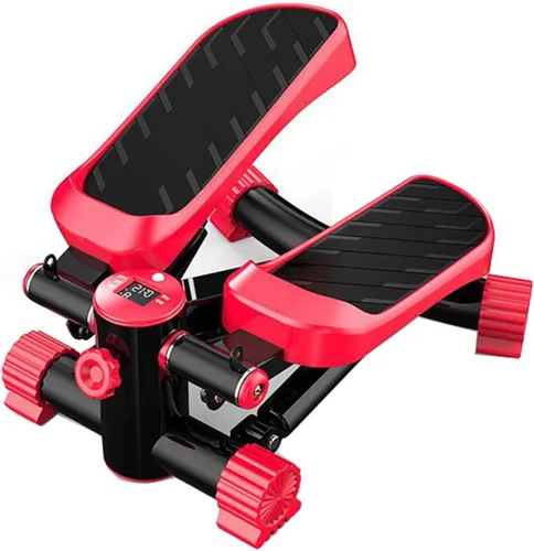 Miniatura 9 de YSUEFIJO Mini escalera portátil, equipo de fitness antideslizante, máquina de ejercicios aeróbicos para fitness, pantalla fácil de leer, bandas