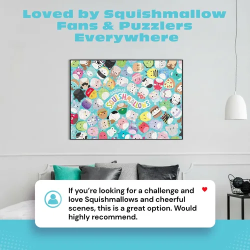 Miniatura 6 de Buffalo Games Squishmallow Friends - Rompecabezas de 300 piezas, 21.25 x 15 pulgadas, rompecabezas de piezas grandes para adultos, collage colorido