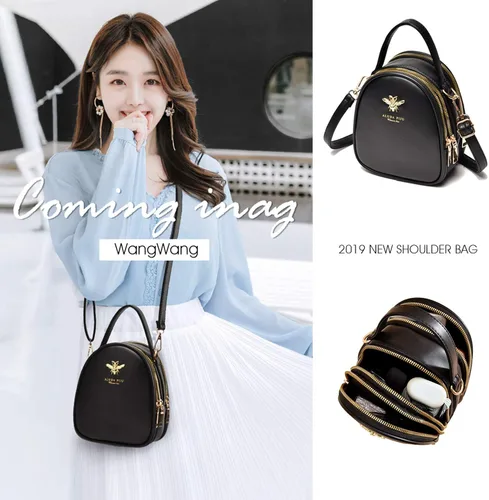 Miniatura 7 de Bandolera pequeña bolsa elegante estilo mensajero cartera bolsa de mano para mujer