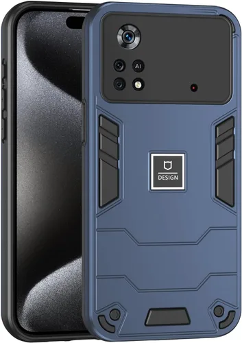Miniatura 316 de Funda compatible con Huawei Y9 Prime (2019), compatible con Huawei Y9 Prime (2019) 4G STK-L21 2 en 1 [PC duro + TPU], funda de teléfono azul