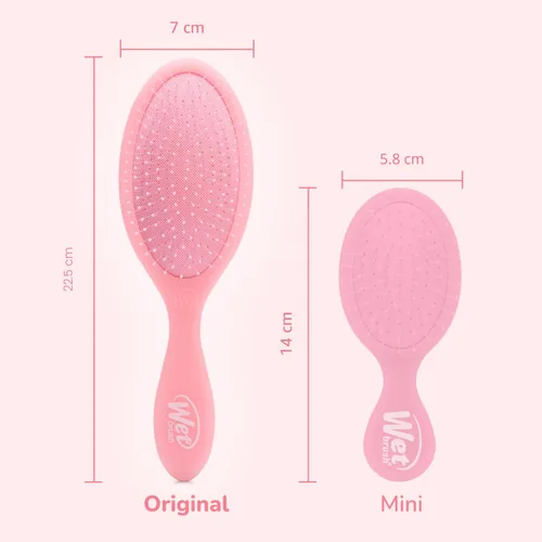 Miniatura 6 de Wet Brush Original Detangler, Rosa Bebida (Refresco de Verano), cerdas ultrasuaves IntelliFlex que se deslizan a través de los nudos, cepillo Bebida