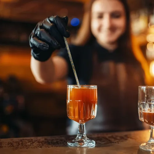 Miniatura 5 de hapray 50 palitos de plástico con purpurina dorada, paletas de pastel de cristal, agitadores de bebidas de café, palitos de piruleta para fiesta