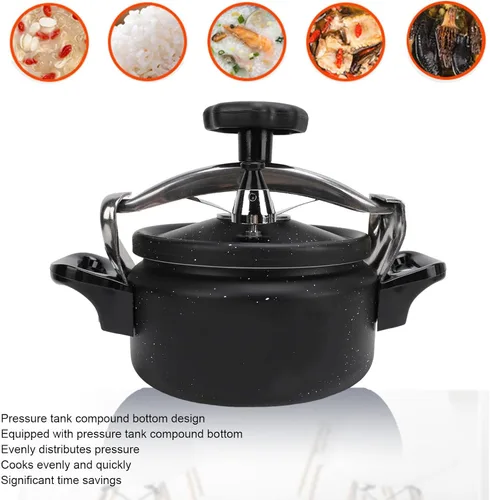 Miniatura 3 de Olla a presión de aluminio, olla a presión a prueba de explosiones para el hogar, olla a presión de gran capacidad para estufa de gas cocina