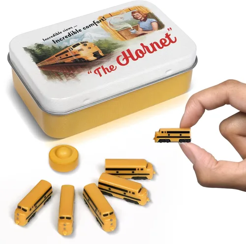 Miniatura 8 de Midnight Express Deluxe - Juego de tren de mesa Piezas de jugador para boleto para montar y otros juegos de mesa de tren para adultos, familiares