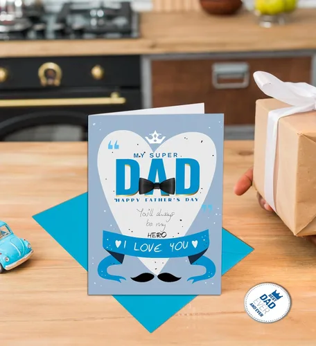 Miniatura 5 de Regalos para el día del padre, tarjeta del día del padre, regalos para papá para el día del padre de hija, hijo, niños, esposa, tarjetas del día