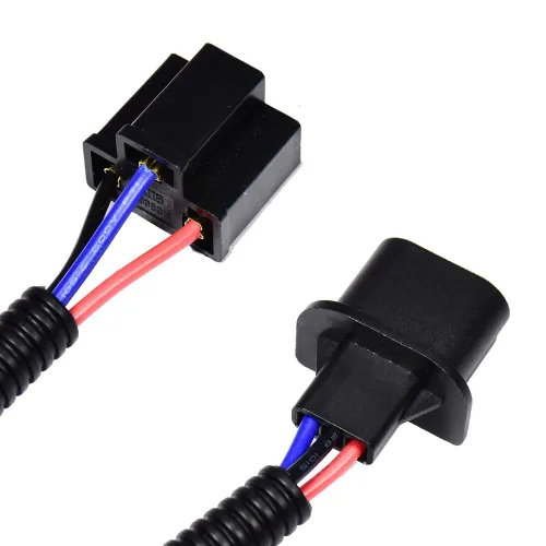 Miniatura 4 de Adaptador de extensión H13 9008 a H4 9003, arnés de cableado, conectores de conectores de conversión de faros delanteros para Jeep Wrangler JK TJ