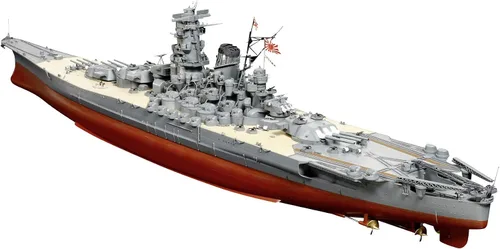 Miniatura 2 de Tamiya, buque de guerra japonés Yamato, modelo para armar