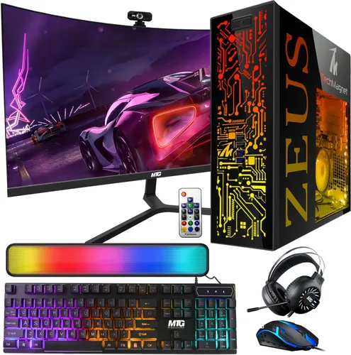 Miniatura 12 de TechMagnet PC de escritorio para juegos, Intel i7 6ª generación, Zeus Pro 4, GT 1030, ARGB de RAM de 16 GB, SSD de 1 TB + disco duro de 4 TB