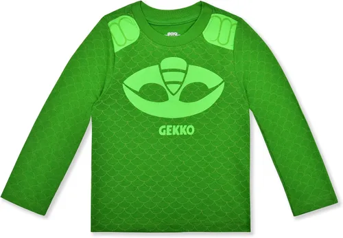 Miniatura 2 de Hasbro PJ Masks Catboy and Gekko - Conjunto de camisa de manga larga y pantalones deportivos para niños pequeños y niños pequeños, verdeazul