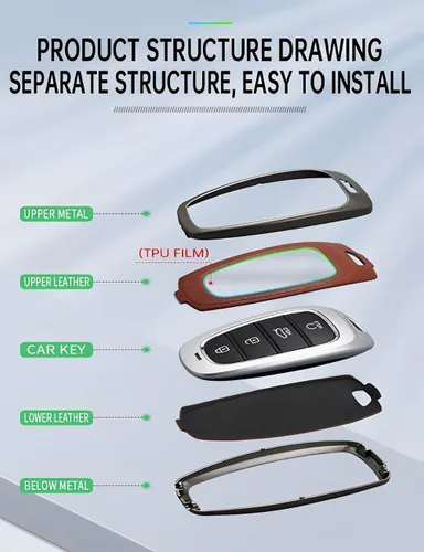 Miniatura 7 de Funda de metal para llavero Hyundai