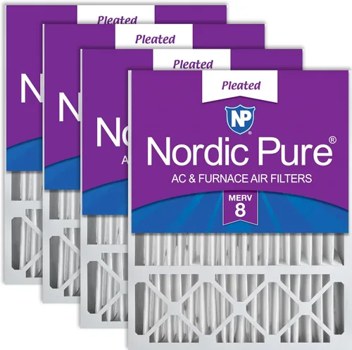Miniatura 27 de Nordic Pure 20 x 25 x 5 (19_7/8 x 24_7/8 x 4_3/8) Honeywell/Lennox MERV 8 filtro de aire de repuesto, 1 paquete
