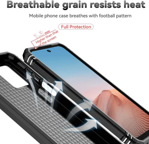 Miniatura 9 de Funda para Moto G 5G 2023 con cubierta deslizante para cámara protector de pantalla HD [grado militar de 16 pies probada en caídas] Soporte de Negro