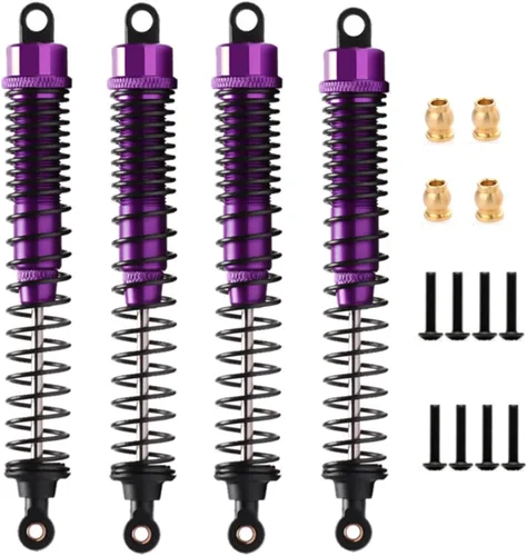 Amortiguador de aleación de 5.118 in ajustable para coche RC 1/10, camión sobre orugas, HPI HSP Losi, axial, Tamiya Redcat, pieza de actualización