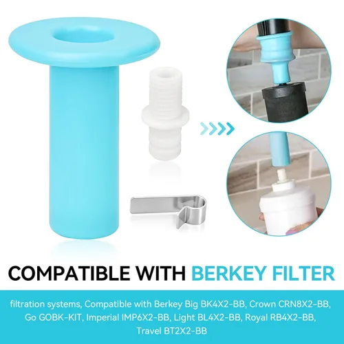 Miniatura 6 de Kit de imprimación de filtro para sistemas de filtración de agua alimentados por gravedad Berkey, filtros universales para sistema de agua Berkey