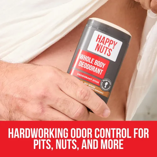 Miniatura 4 de Happy Nuts Desodorante de cuerpo entero para hombres, control de olores de cuerpo completo, ideal para hoyos, ingle y más, confianza durante todo