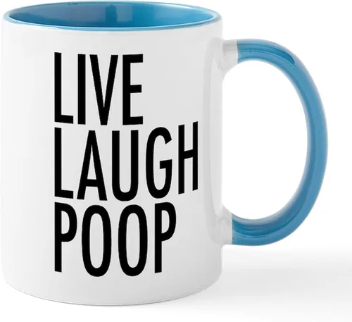 Miniatura 74 de CafePress Time To Poop Mugs Taza de café de cerámica de 11 oz (11.0 fl oz)