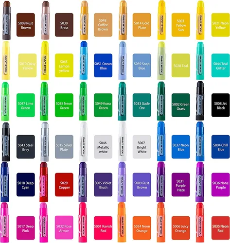 Miniatura 5 de JOYIN Palos de pintura de témpera lavables de 36 colores, suministros de arte, pintura para niños, secado rápido y proyecto de arte sin ensuciar