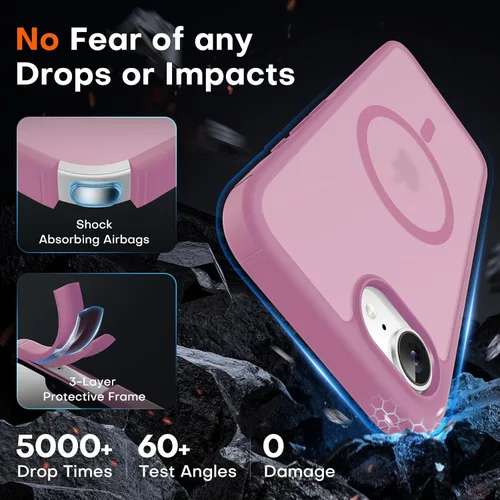 Miniatura 801 de TOCOL Funda para iPhone 11, compatible con Magsafe, protección completa de cámara, imanes integrados, protección contra caídas, funda translúcida