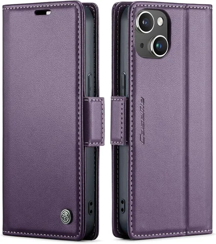 Miniatura 46 de QLTYPRI Funda tipo cartera para iPhone 7/8/SE 2020/SE 2022 5G, funda magnética de piel sintética de alta calidad con bloqueo RFID, ranuras
