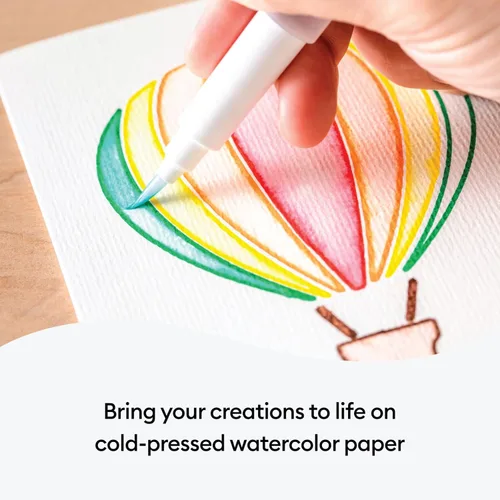 Miniatura 6 de Tarjetas de acuarela de impresión en frío de Cricut, S40 (12 unidades) Tarjetas en blanco personalizables con sobres, cree tarjetas de cumpleaños