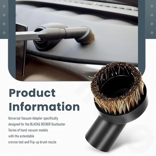 Miniatura 4 de Kit de adaptador universal de accesorios – Herramienta extensible para hendiduras, accesorios compatibles con BLACK+DECKER Dustbuster, se adapta a