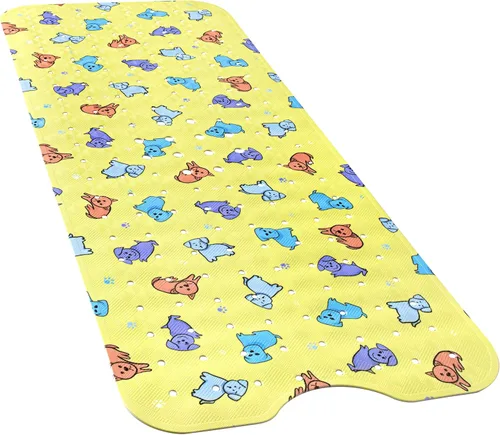 Miniatura 8 de YINENN Tapete de ducha para bañera de 40 x 16 pulgadas, antideslizante y extragrande, tapete para bañera con ventosas, lavable a máquina