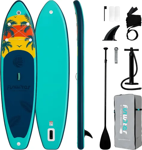 Miniatura 13 de FunWater Tabla de remo inflable ultraligera con accesorios de SUP para adultos y jóvenes de todos los niveles de habilidad