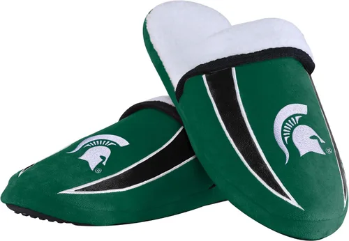 Miniatura 24 de FOCO mens NCAA College Team Logo Sherpa Moccasin Slippers