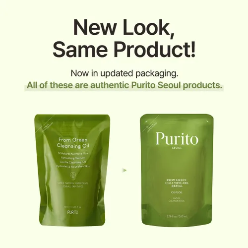 Miniatura 3 de PURITO From Green Recambio de Aceite Limpiador, Removedor de Maquillaje Sin Fragancia para Cara y Ojos, Limpiador de Aceite Vegano Suave