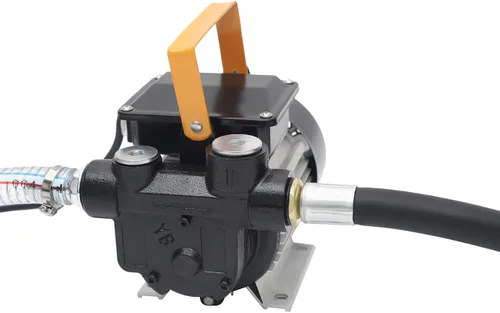 Miniatura 5 de Bomba eléctrica de transferencia de combustible de 110 V CC, bomba diesel autocebante o bomba de aceite combustible con mangueras y kit de boquilla