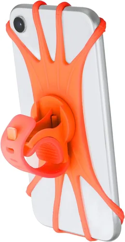 Miniatura 8 de PATIKIL Soporte de teléfono para bicicleta, rotación de 360°, de silicona, para teléfonos de 3 a 6.5 pulgadas, soporte de teléfono ajustable