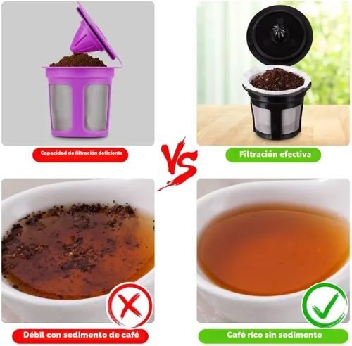 Miniatura 3 de Filtros de café de papel desechables, filtros de papel Keurig K Cup para Keurig individuales tazas reutilizables, cápsulas de café K-Cup, se adaptan