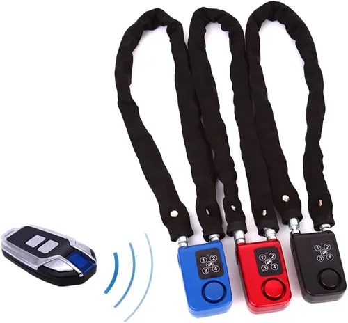 Miniatura 5 de Mengshen Candado con Alarma para Bicicleta, Antirrobo Inalámbrico para Motocicleta, Puerta, Cerca, Portón, Patinete, Silla de Paseo para Bebé
