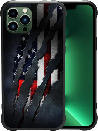 Miniatura 32 de Funda con diseño de ciervo y bandera estadounidense para iPhone 11 Pro Max - Funda protectora de poliuretano termoplástico resistente, antiarañazos