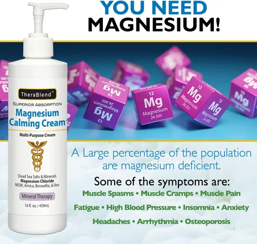 Miniatura 2 de Crema calmante de magnesio 32 oz