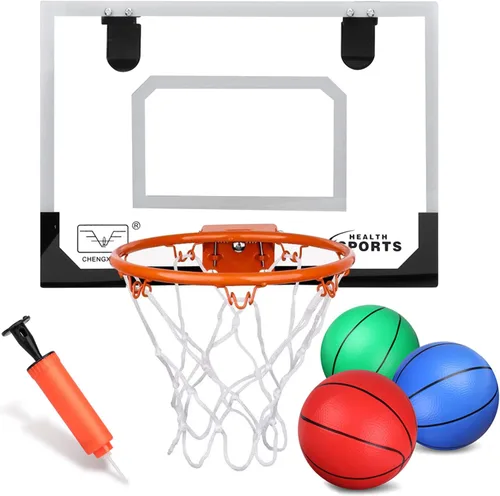Miniatura 4 de Mini baloncesto de 6 pulgadas para mini aro de baloncesto, pequeña bola de repuesto para sobre el aro de la puerta, pelota pequeña de PVC
