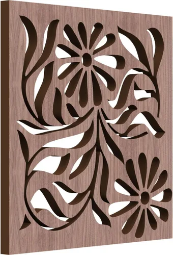 Miniatura 48 de Barryton - Paneles decorativos de madera con calado, extra pequeños, 7 3/8 pulgadas de ancho x 7 3/8 pulgadas de alto x 1/4 pulgadas de alto, roble