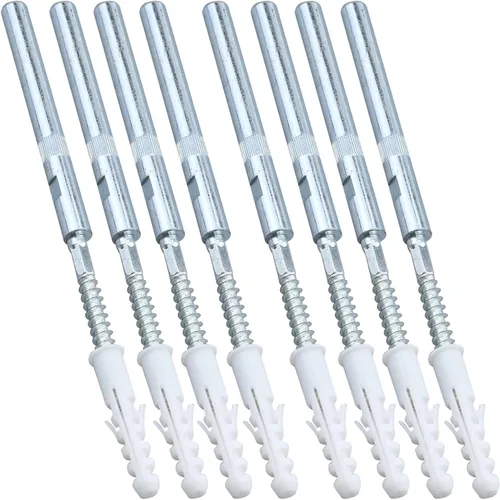MY MIRONEY 8 piezas de soporte flotante para estante flotante, soporte invisible, soporte de metal ciego para soportes de pared ocultos, 0.39 x 6.5
