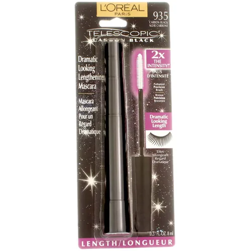 Miniatura 12 de L'Oreal Paris - Máscara de alargamiento de pestañas, maquillaje telescópico original, con cepillo de doble precisión para separar pestañas, lavable