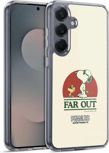 Miniatura 413 de Head Case Designs Funda de gel Woodstock 50th con licencia oficial de Peanuts Snoopy Guitar 1969 [protección de grado militar] compatible