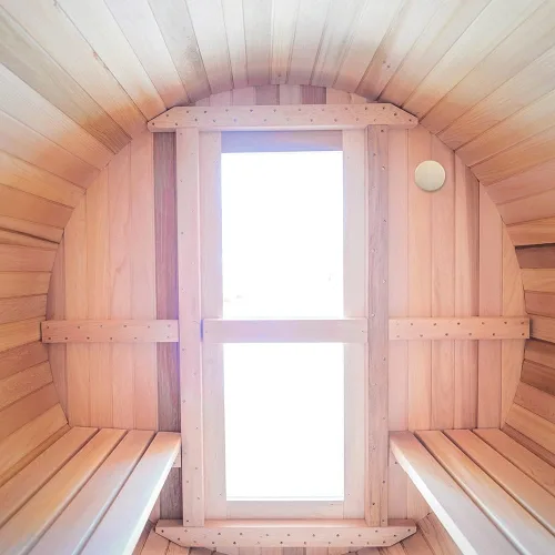 Miniatura 3 de Vindar Ventilación de aire para sala de sauna, 3.58 pulgadas, redonda, de madera, de Aspen, ventilación de aire de escape ajustable para sauna