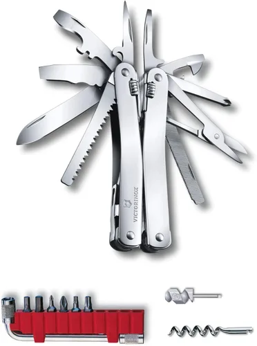 Miniatura 11 de Victorinox Swiss Tool X Plus Ratchet - Navaja Suiza, multiherramienta de 35 funciones de fabricación suiza con alicates de punta de aguja, cortador